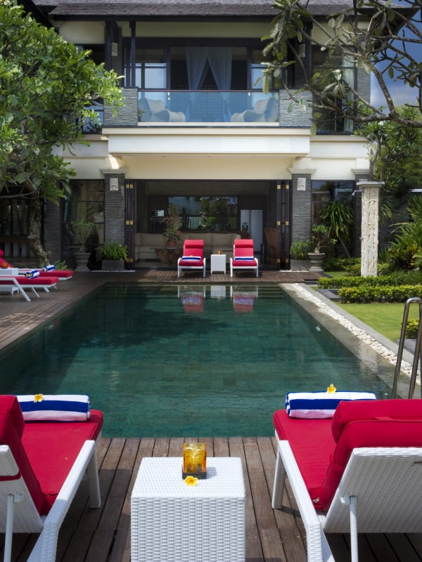 Villa Lega - View of second master bedroom from swimming pool